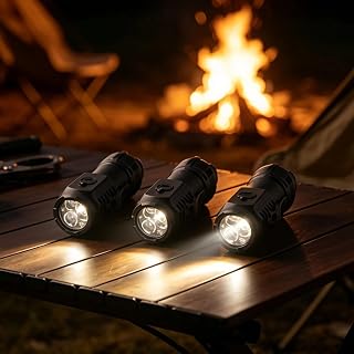 3Pcs Portable LED Mini Flashlight with Pen Clip,Multiple Light Modes, Ideal for Outdoor Hiking, Camping & Daily Use