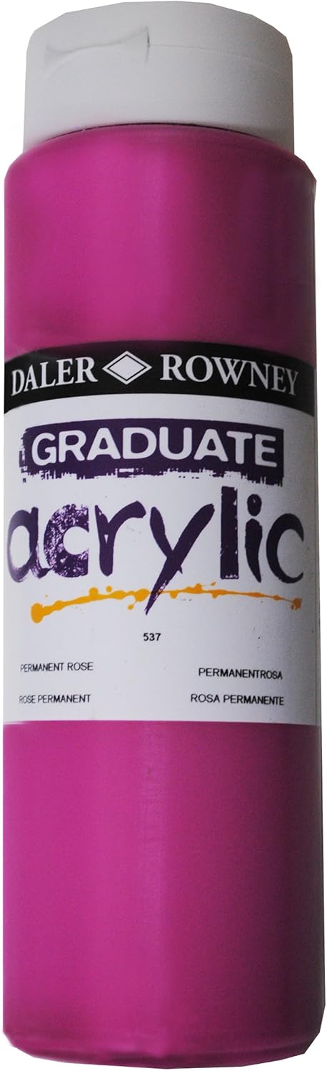 DALER-ROWNEY/FILA CO 123500537 GRADUATE ACRYLIC 500ML PERM ROSE