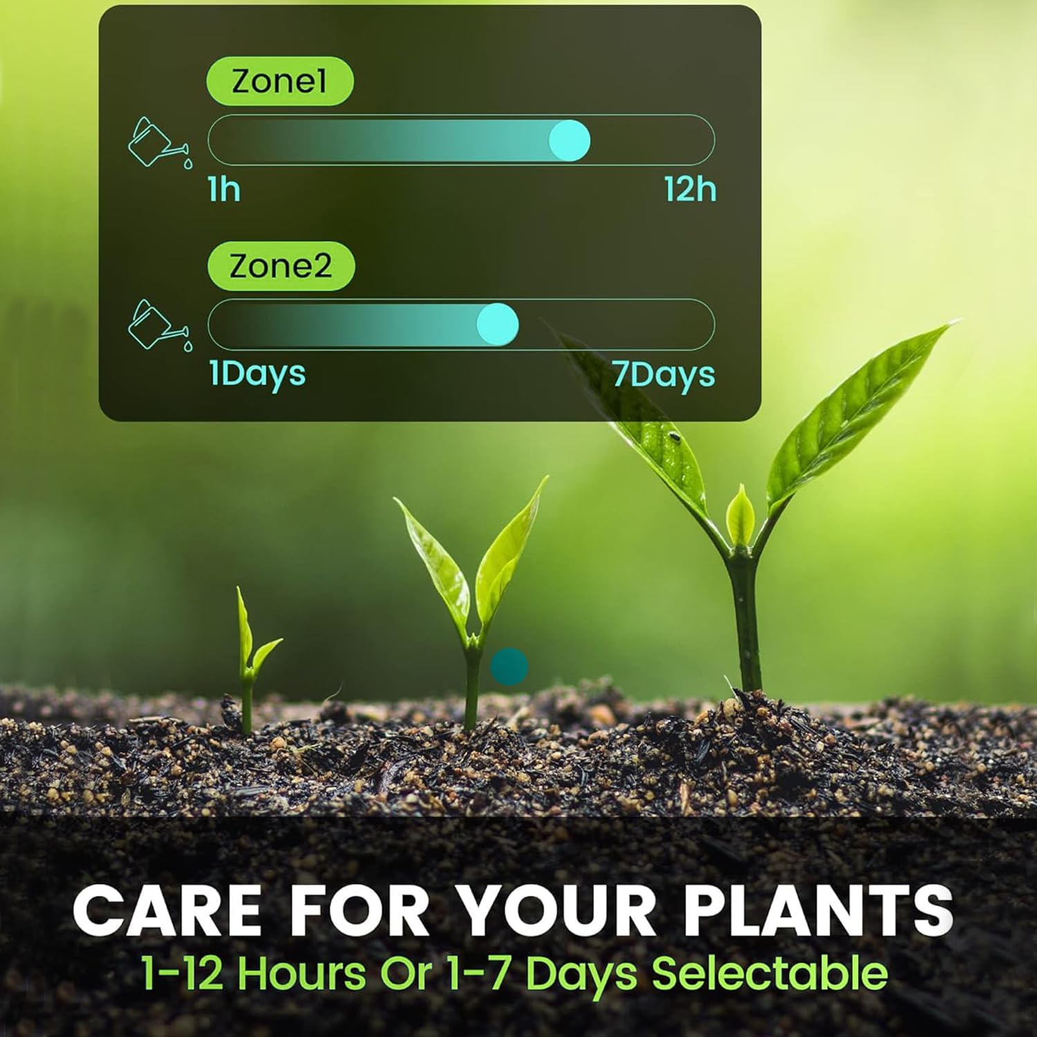 RAINPOINT 2 Zone Sprinkler Timer with Brass Inlet and Outlet (368C Green)