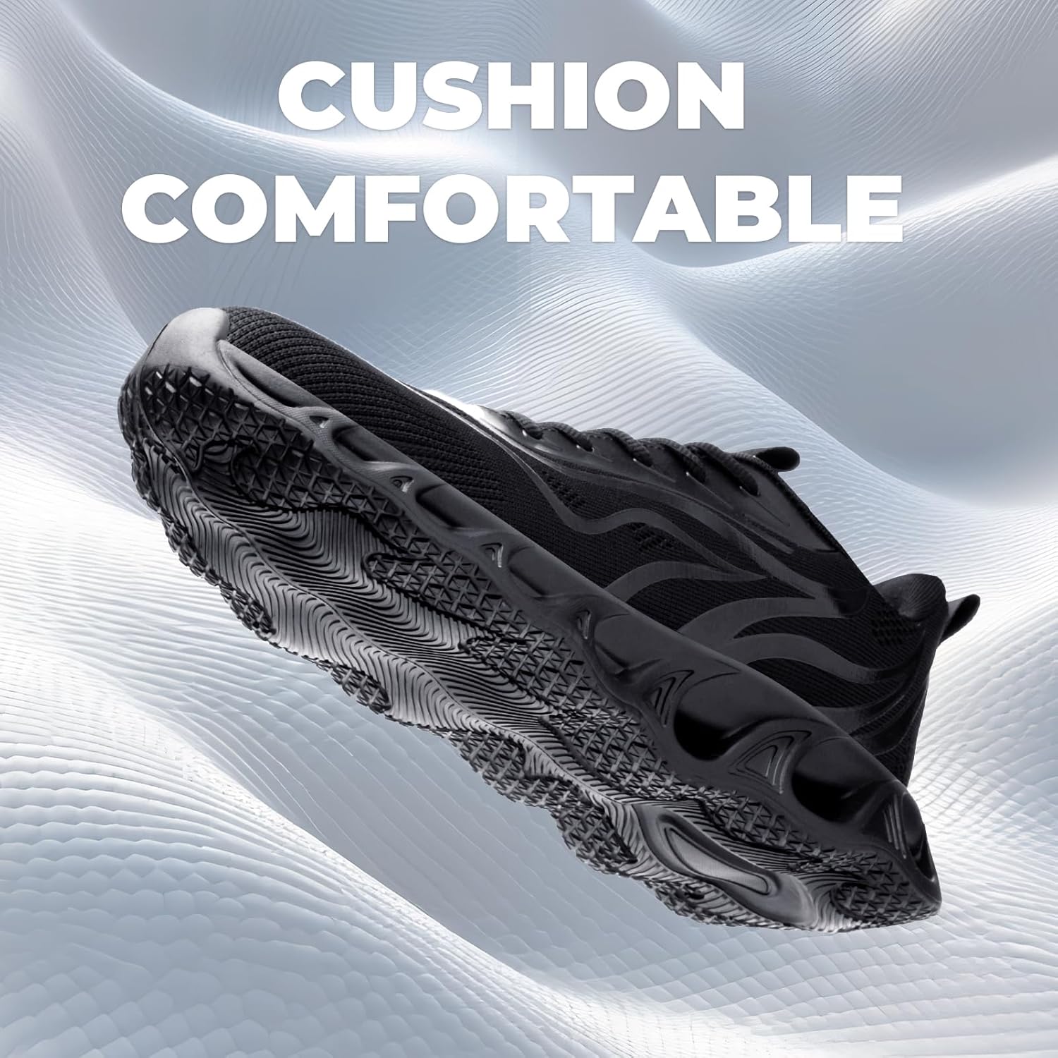 Furuian Steel Toe Shoes for Men & Women Lightweight Indestructible Safety Work Shoes Comfortable Steel Toe Sneakers Puncture Proof Work Sneakers - Image 5