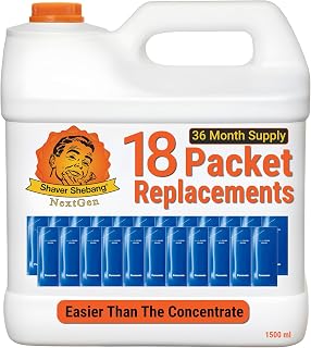 18 LAMDASH WES4L03 cleaner concentrate replacements—36 months of clean shaving by Shaver Shebang NextGen