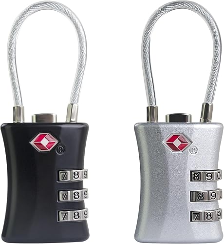 Cerraduras de maleta aprobadas por la TSA, combinación de candado pequeño, cerraduras TSA para equipaje, candado de viaje combinado con código para