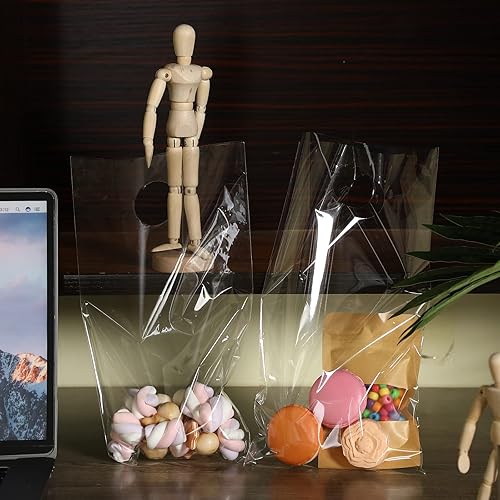 Miniatura 6 de 240 bolsas para colgar puertas de 6 x 9 pulgadas, bolsa de plástico transparente para pomos de puerta, bolsa de embalaje, bolsa de OPP transparente