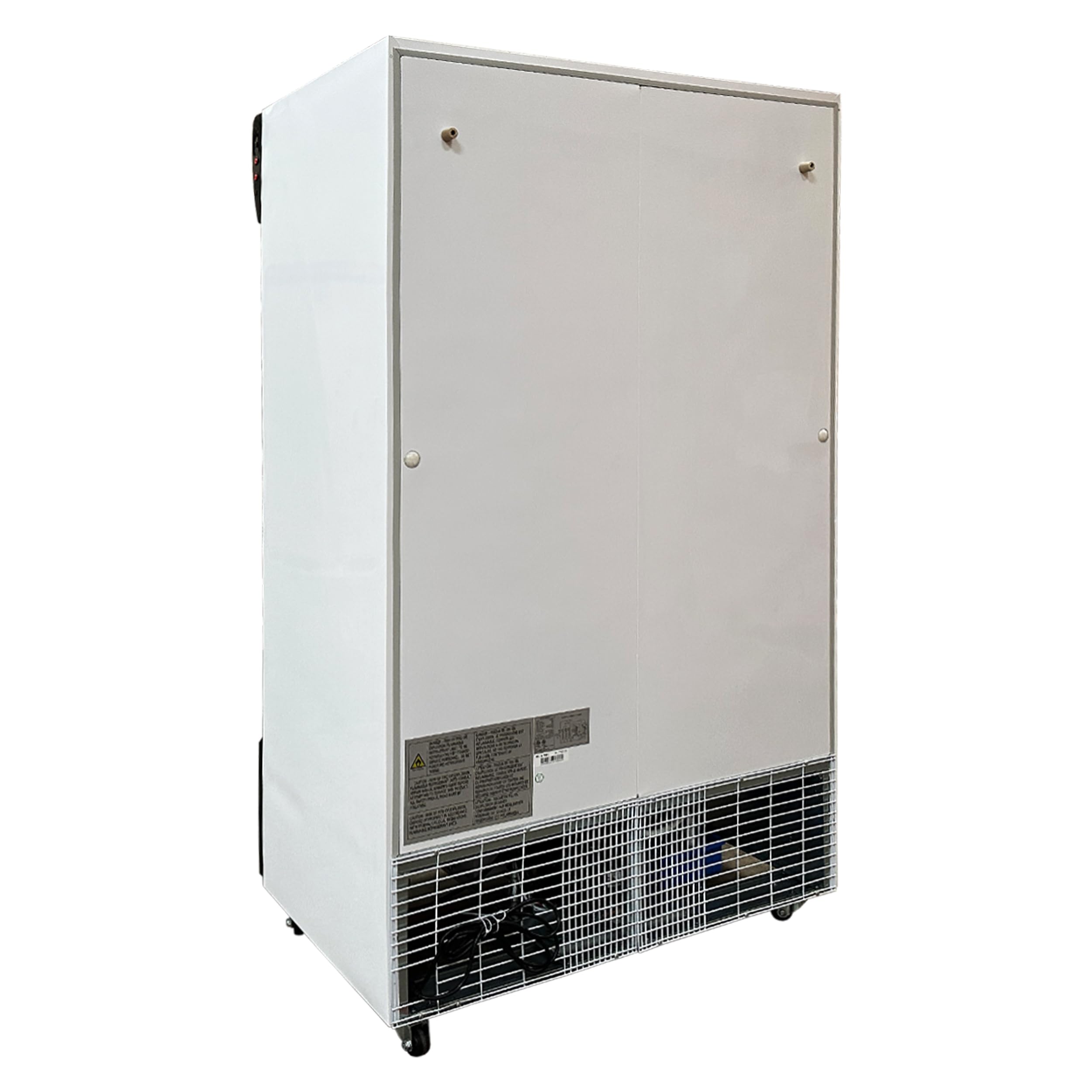 Elite Kitchen Supply Commercial 2 Sliding Glass Door Refrigerator Merchandiser, ETL Upright Display Fridge Cooler Stainless Steel 2 Section 47