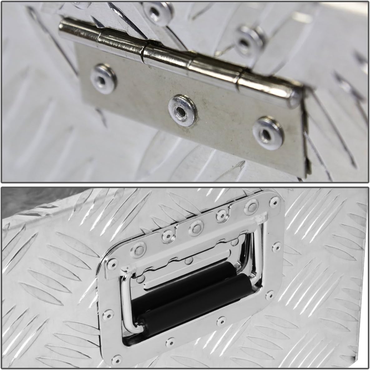 Auto Dynasty 49 x 13 x 10 Inches Aluminum Pickup Truck Bed Trailer Key Lock Storage Tool Box