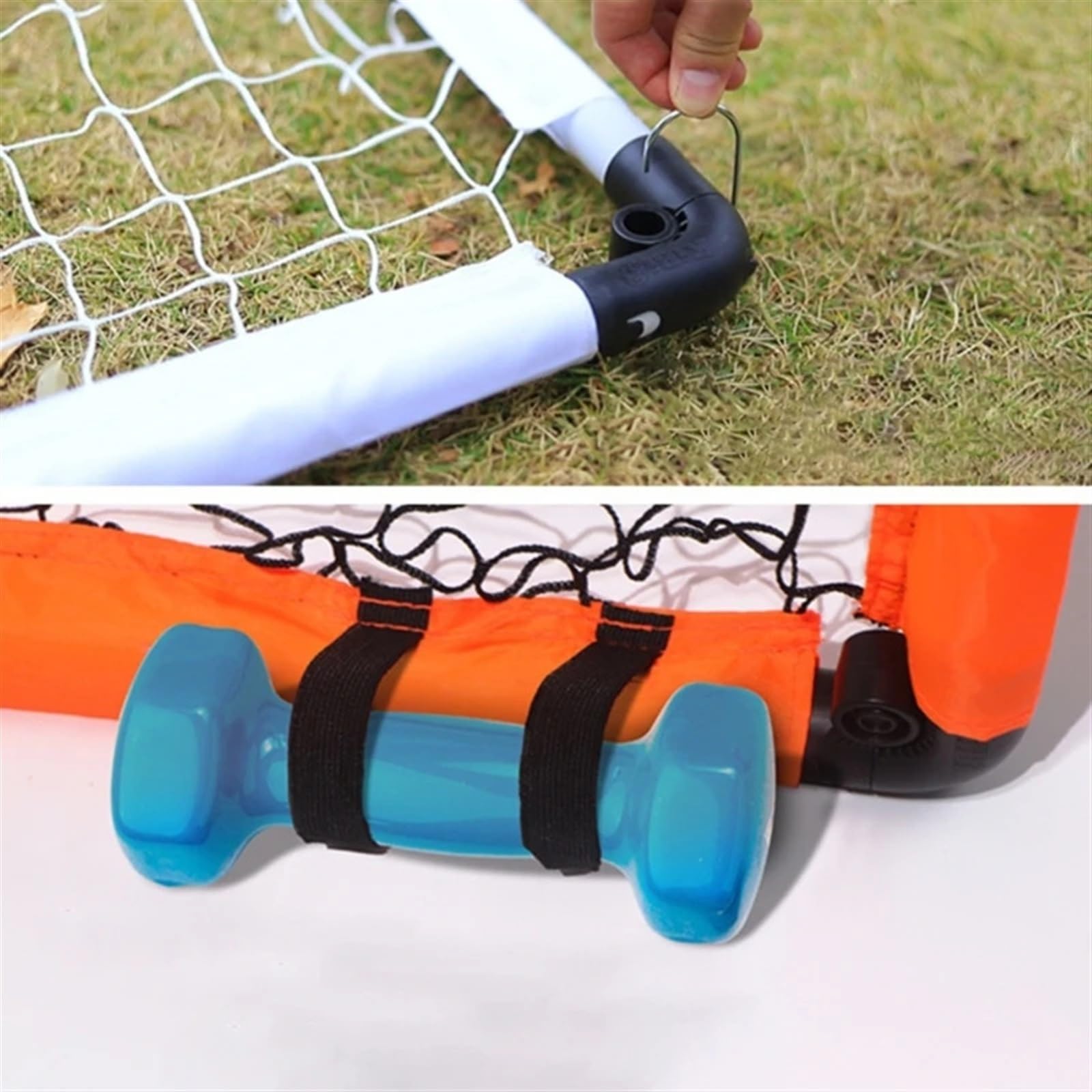 Porta da calcio pieghevole Porte da calcio pieghevoli portatili for bambini Rete leggera for palloni for che si allenano e giocano in famiglia