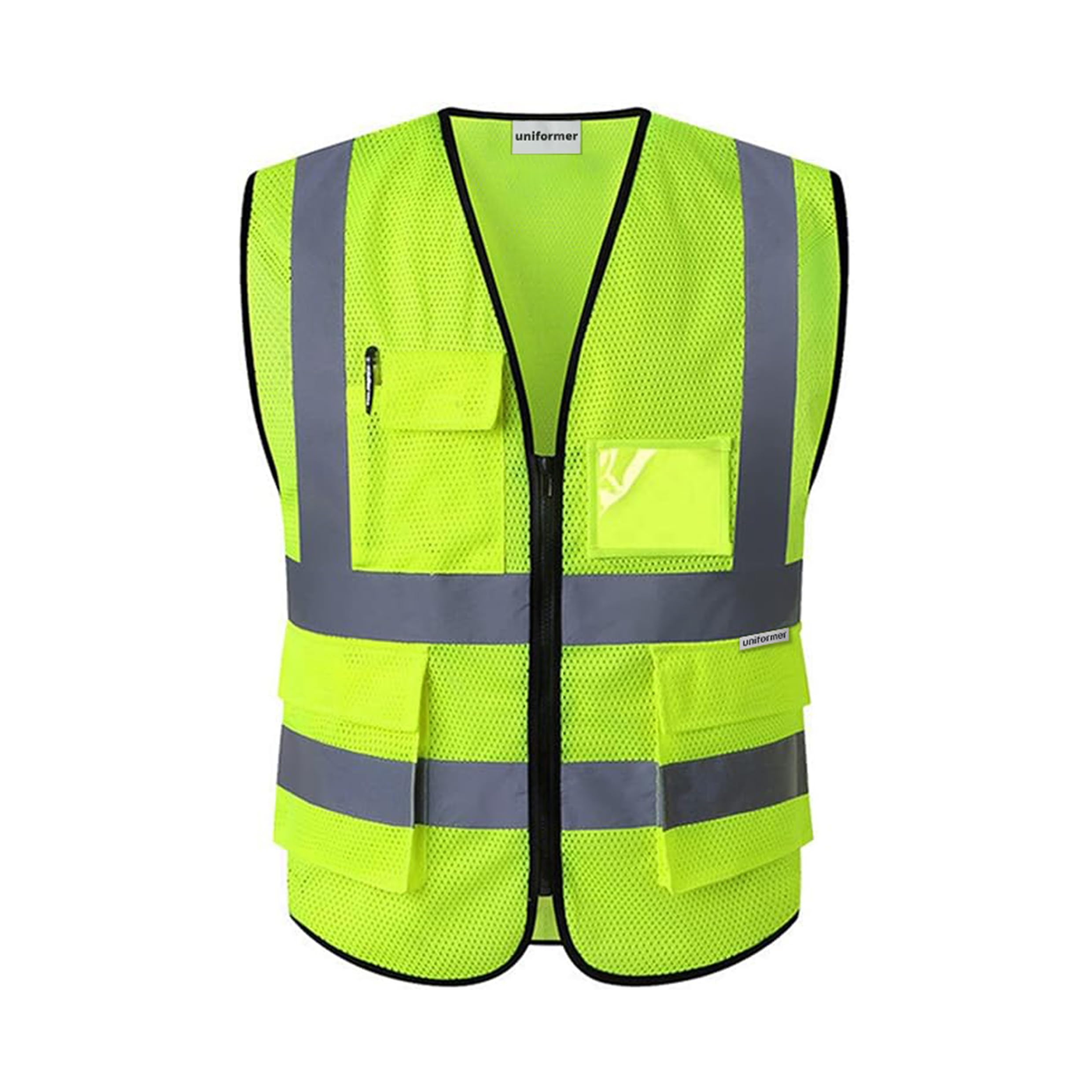 uniformer Premium Safety Jacket for Men and Women | Reflective High Visibility | Ideal Unisex Safety Jacket for Civil Engineer | Used in Airport, Construction, Traffic-picture-11