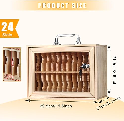 Miniatura 3 de Armario seguro para teléfono móvil montado en la pared, almacena y organiza 12, 24, 36, 48 o 60 teléfonos, aula, oficina o fábrica gabinete de