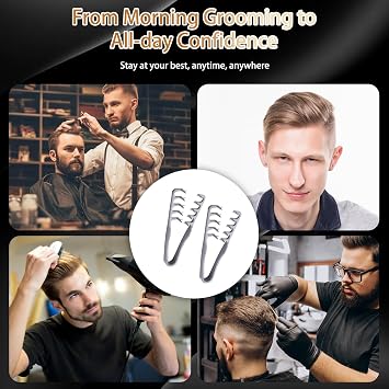 Textured Styling Comb, Texture Comb Men's Volumizing Wide-Tooth, Roots Volume Seam Grooming Accessory for Women Salon & Barber Bangs Hairdressing Hair Pick Combs(2 PCS)