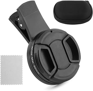52mm Clip-on Phone Camera Lens Filter, White Diffusion 1/4 Phone Camera Lens Filter Kit, Mist Cinematic Effect Universal Filters Compatible with Most Mobilephone Models(Size:52mm)