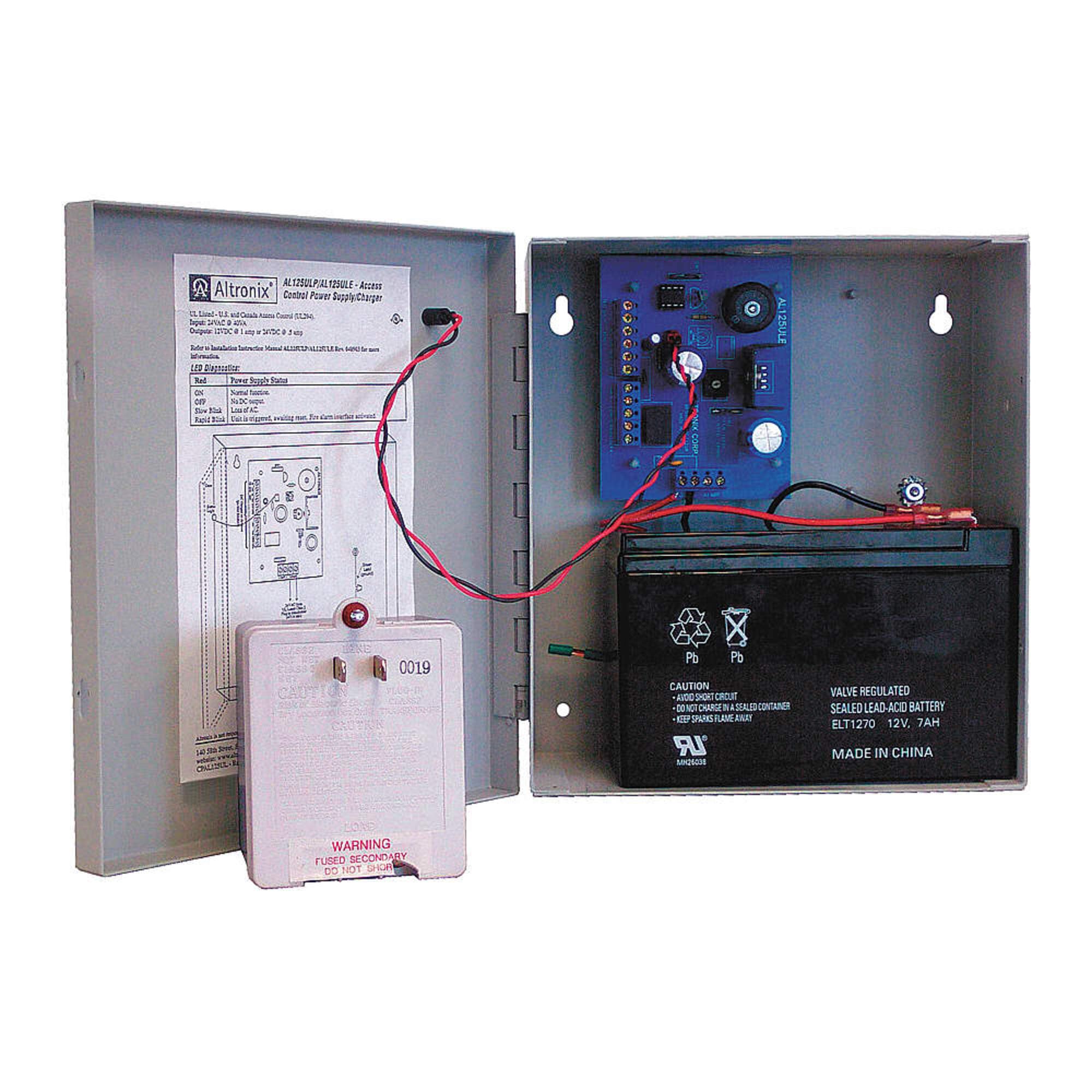 AltronixAL125ULP Power Supply/Charger Fire Disconnect