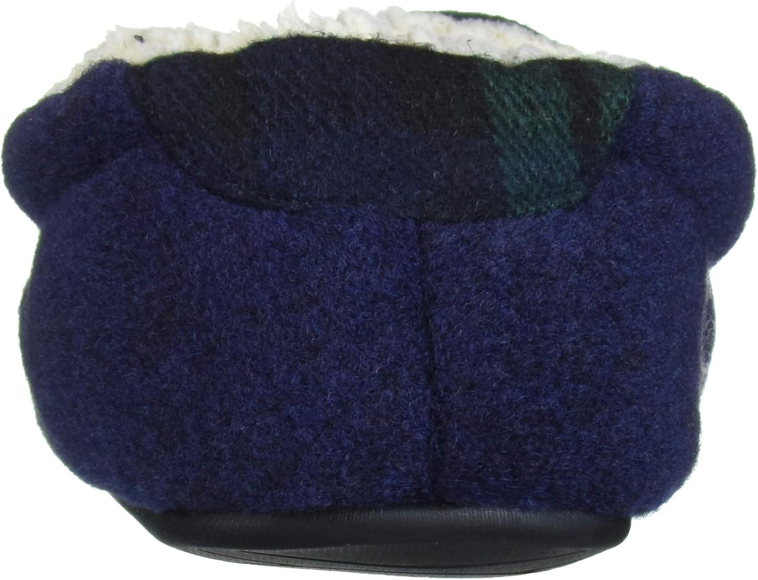  | Dearfoams Unisex-Baby Kids Toddlers Felted Microwool and Plaid Moccasin Slipper, Navy blazer, 7-8 Toddler Medium US Toddler | Slippers