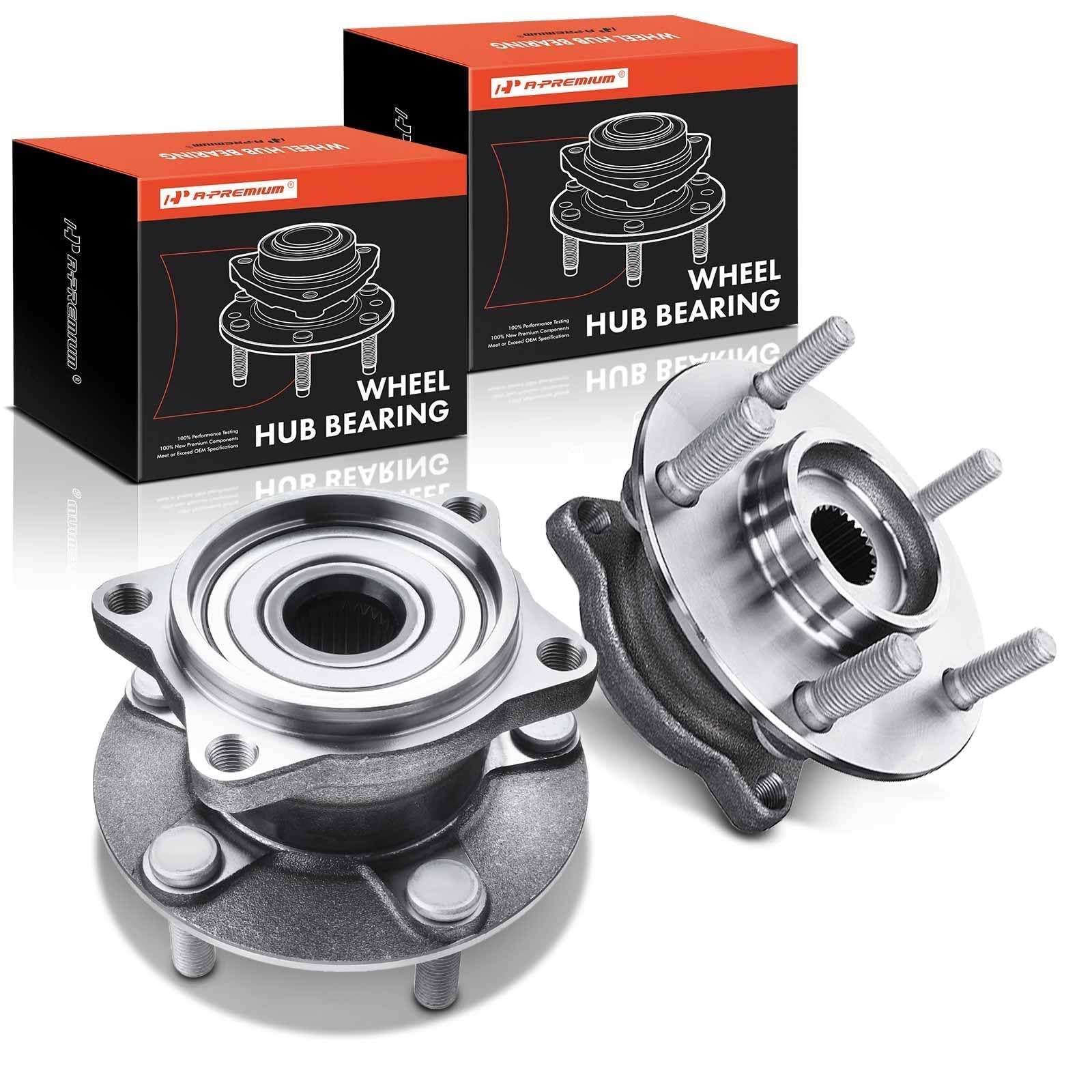 Premium 2 X Front Wheel Bearing And Hub Assembly With ABS & 5-Lug - View #5