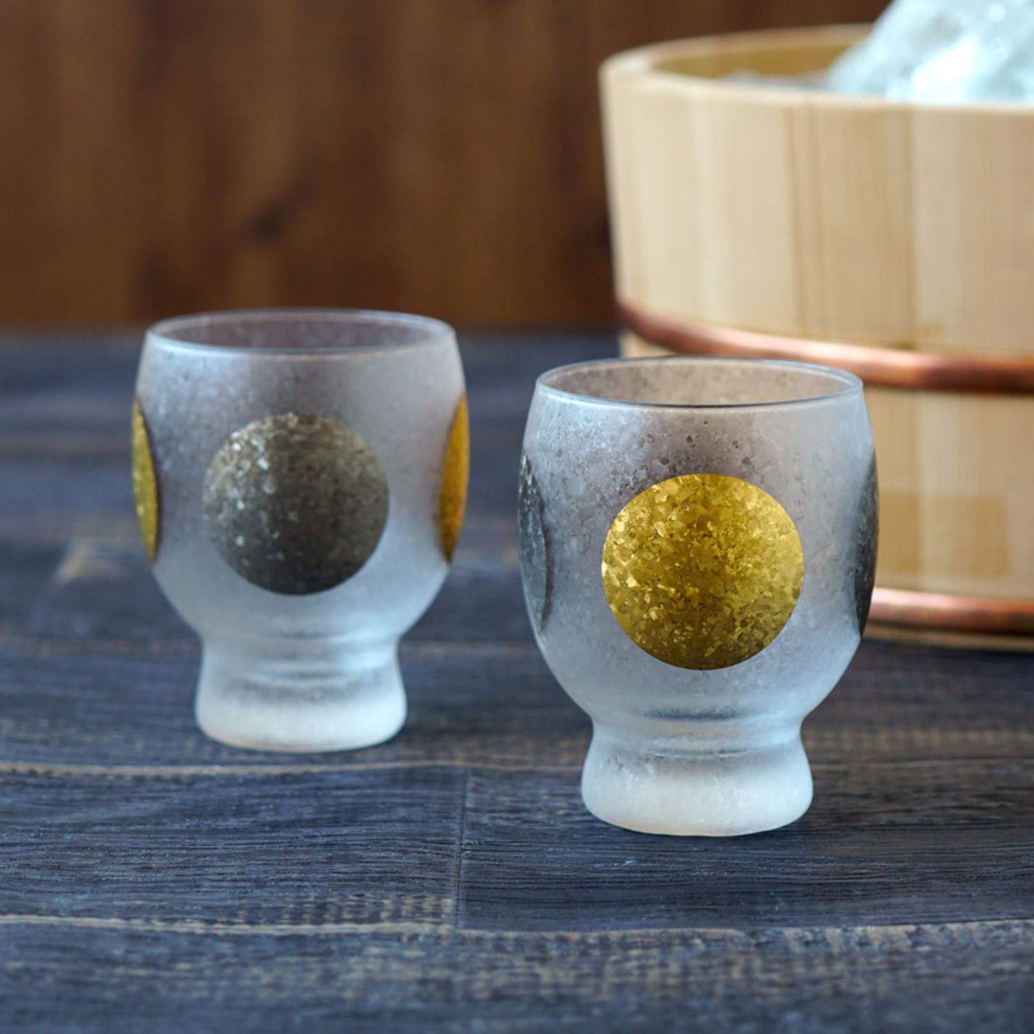 月光ぐい飲み2個セット 天然石 Amazon.co.jp: きざむ 名入れ 日月(じつげつ) ぐい吞み ペアセット