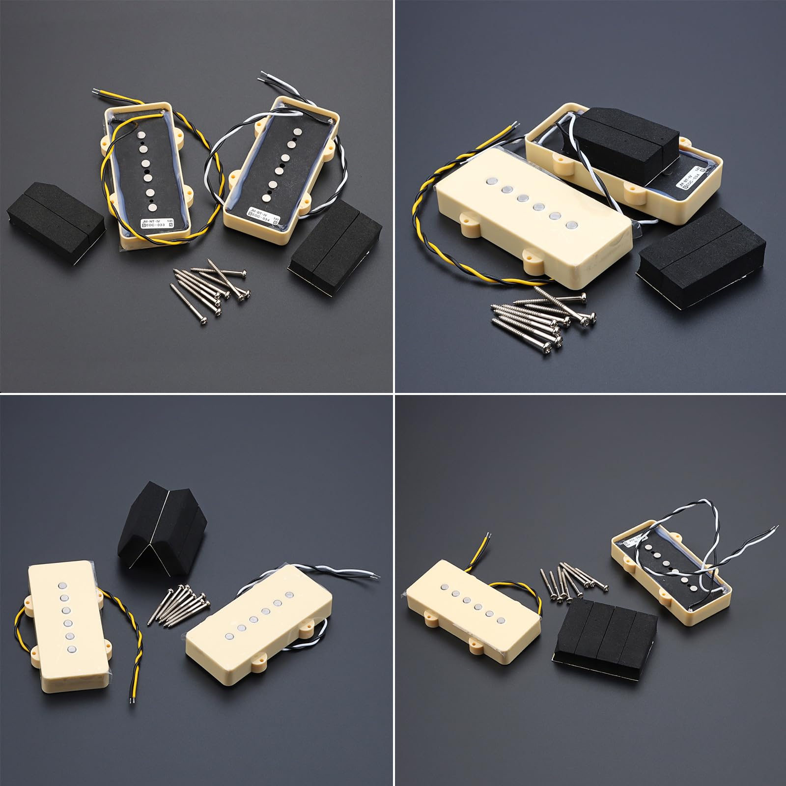 Piezas de repuesto para guitarra eléctrica, pastillas de guitarra de bobina única, cuello y puente