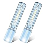 VAVOFO Blue LED Tactical Flashlight - USB-C Rechargeable, High Lumen, Fire-Resistant EDC Flashlight with Zoom Focus, 3 Modes, Red/Blue Strobe - Ideal for Camping, Hiking, Emergency Use