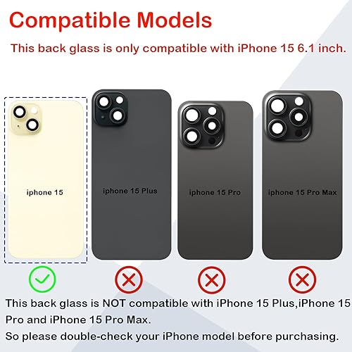 Vista 52 de Reemplazo de cristal trasero OEM para iPhone Xs Max 6.5 pulgadas con kit de herramientas de reparación profesional (gris espacial)