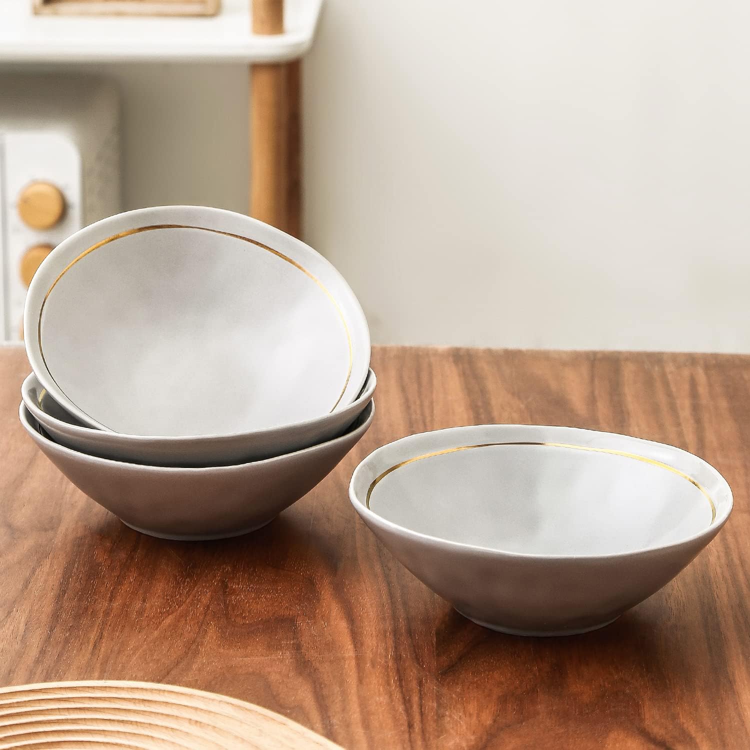 Stone Lain Clara Dinnerware Set Porcelain, Gray, Service For 4