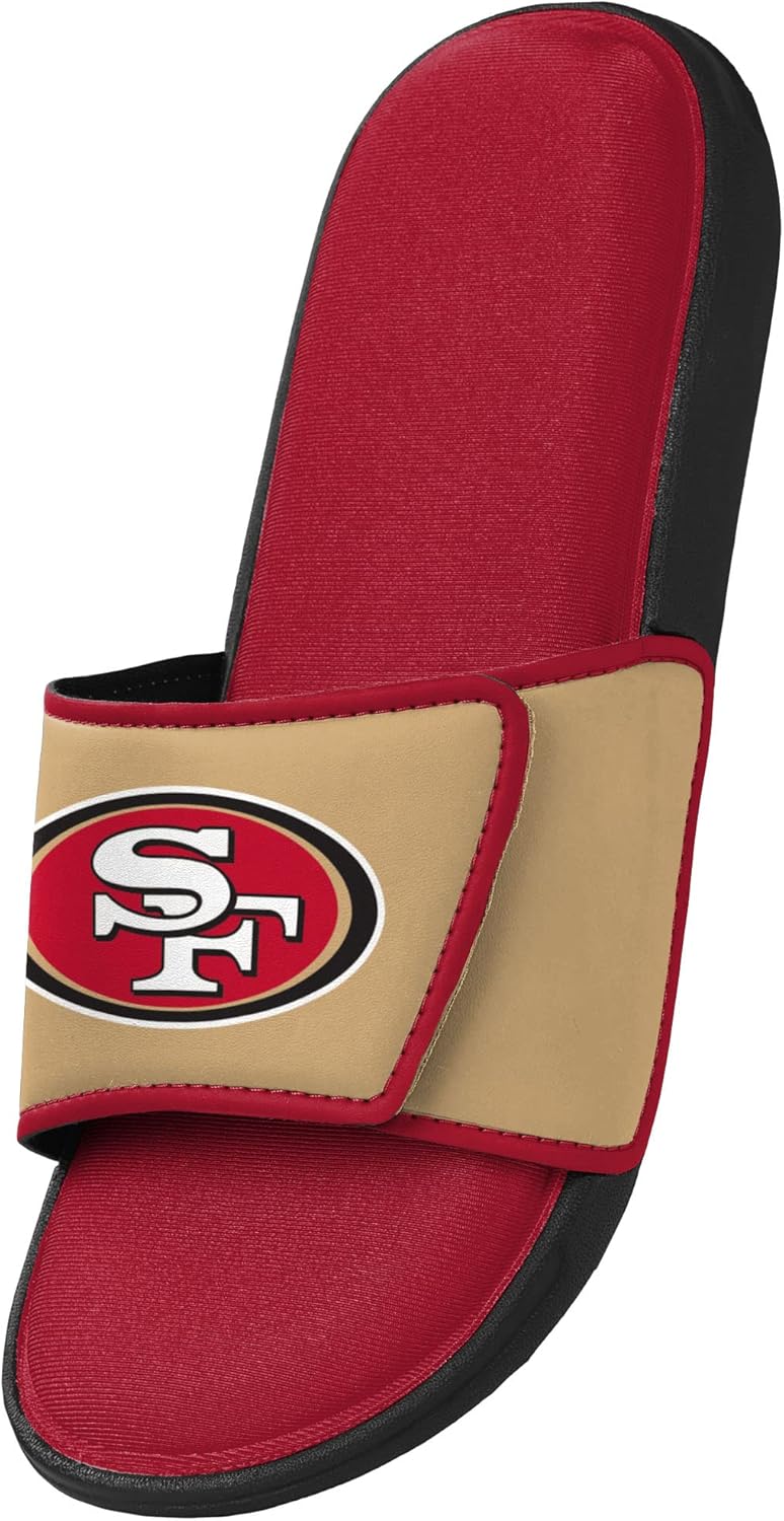 FOCO mens NFL Team Logo Sport Shower Foam Slide Flip Flop Sandals - Image 3