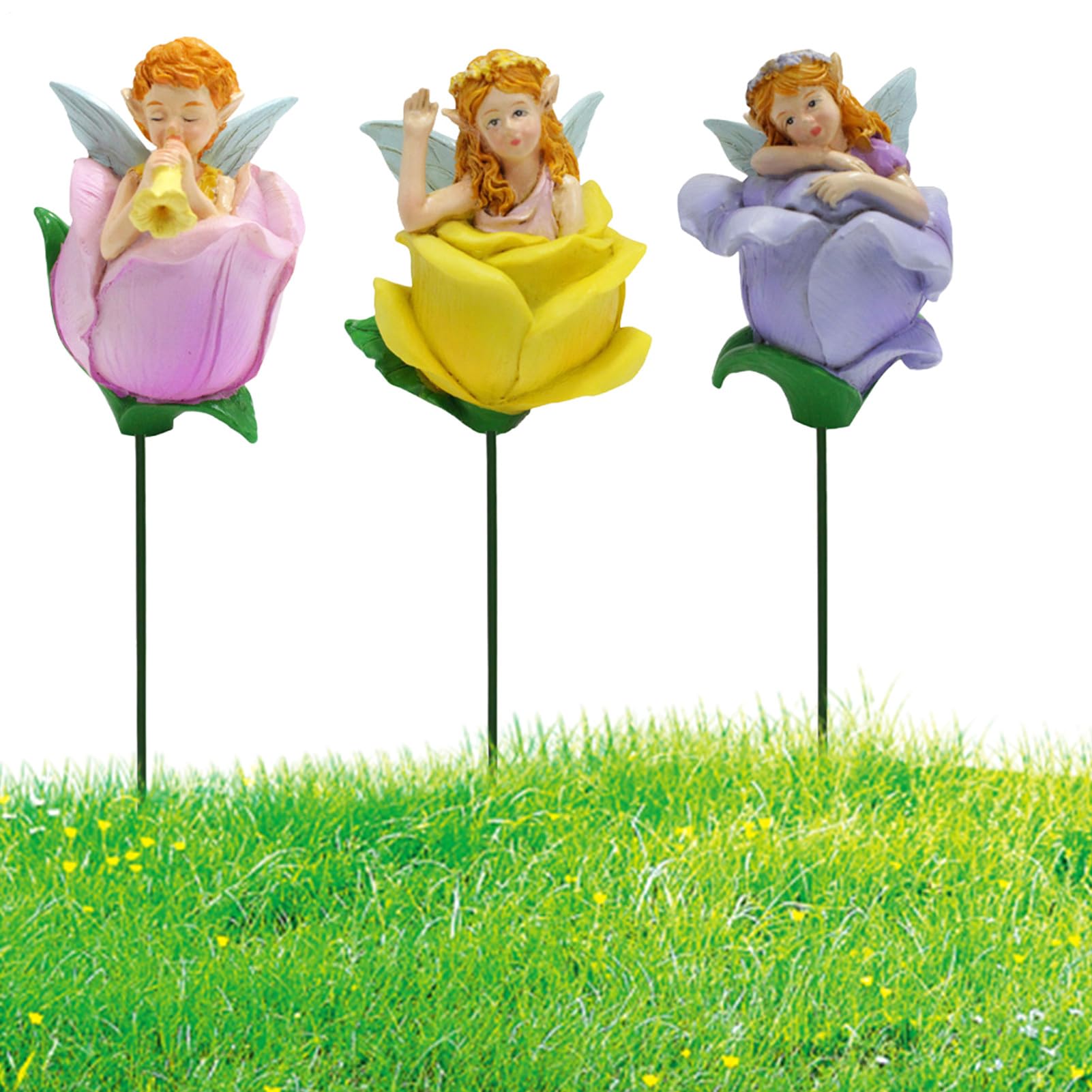 Aménagement paysager et piquets décoratifs de jardin pour déco de Noël et pelouse