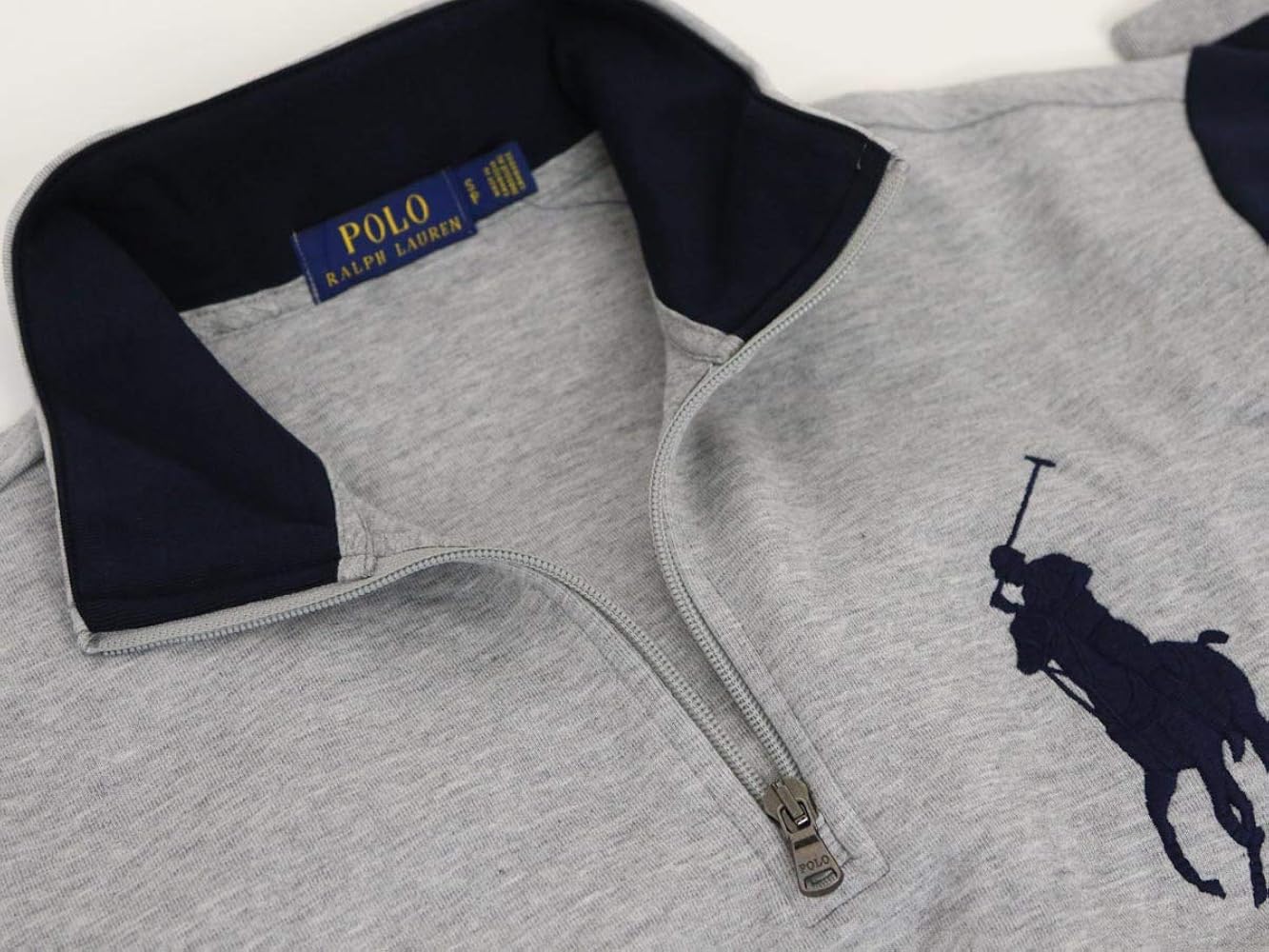 美品　ポロラルフローレン ビッグポニー刺繍　スウェット　グレー　XS POLO RALPH LAUREN ポロ・ラルフローレン ビッグポニー 刺繍