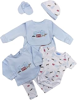 Generic Baby,Clothing,Baby Boys 0-24m,Outfits & Clothing Sets Baby's 8 Piece Layette Gift Set Newborn 0-3 Months 3-6 Months 100% Cotton