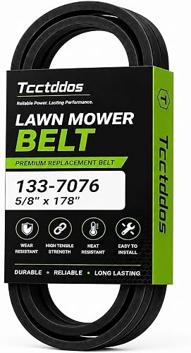 133-7076 Correa de transmisión 5/8 x 178 compatible con Toro TimeCutter HD X5450