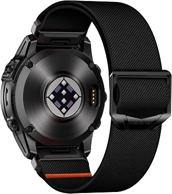 Bandletic Stretchy Nylon Band Compatible with Garmin Watch Quick Fit 26mm