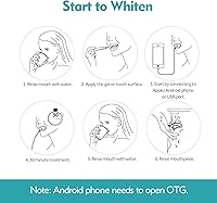 Vista 4 de Teeth Whitening Accelerator Light, 16x More Powerful Blue LED Light, Mouth Tray Teeth Whitening Enhancer Light Trays Connected with