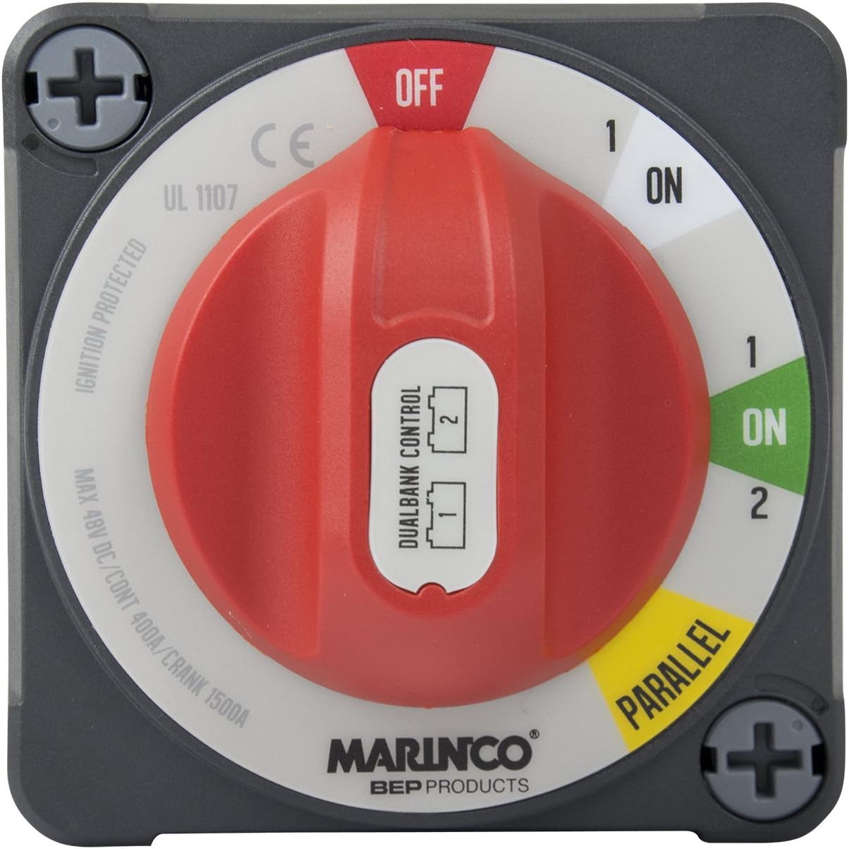 BEP 772-DBC-EZ MC10 Pro Installer 400A EZ-Mount Dual Bank Control Battery Switch