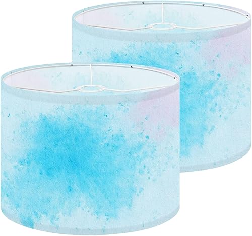 Miniatura 17 de Drum Lamp Shade Graffiti swirl neon blue pink yellow Funky 80s street art vibrant Lampshade for Floor Lamps Table Lamps Pendant Light 11"x8.9"