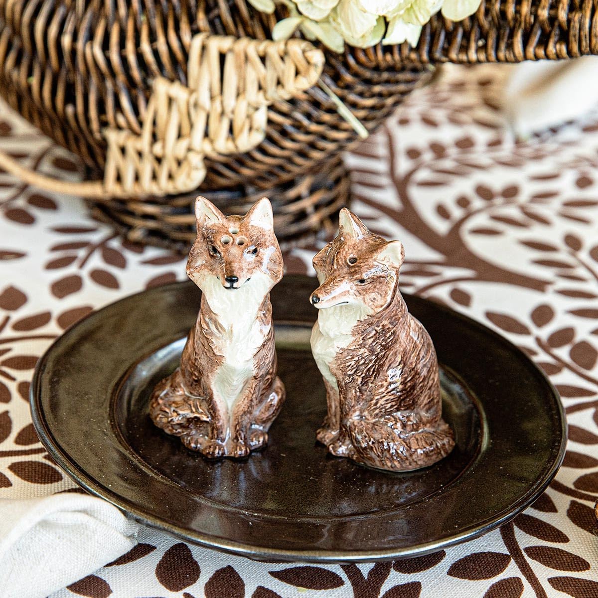Juliska Clever Creatures Salt and Pepper Sets (Fox)
