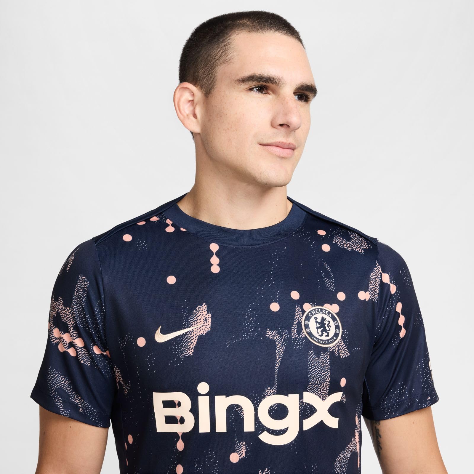 NIKE FC Chelsea Academy Pro Dri-fit Pre-Match Kurzarm-fußballoberteil (Herren) Dri-FIT Pre-Match - Camiseta de fútbol de Manga Corta para Hombre Hombre