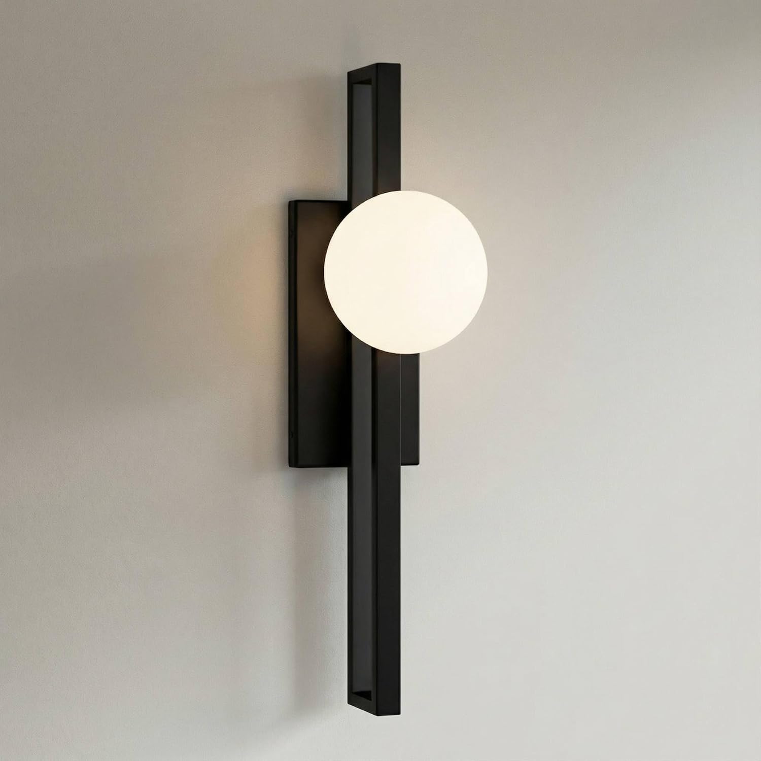 Possini Euro Design Possini Euro Dacia 24" High Black Indoor/Outdoor Wall Light