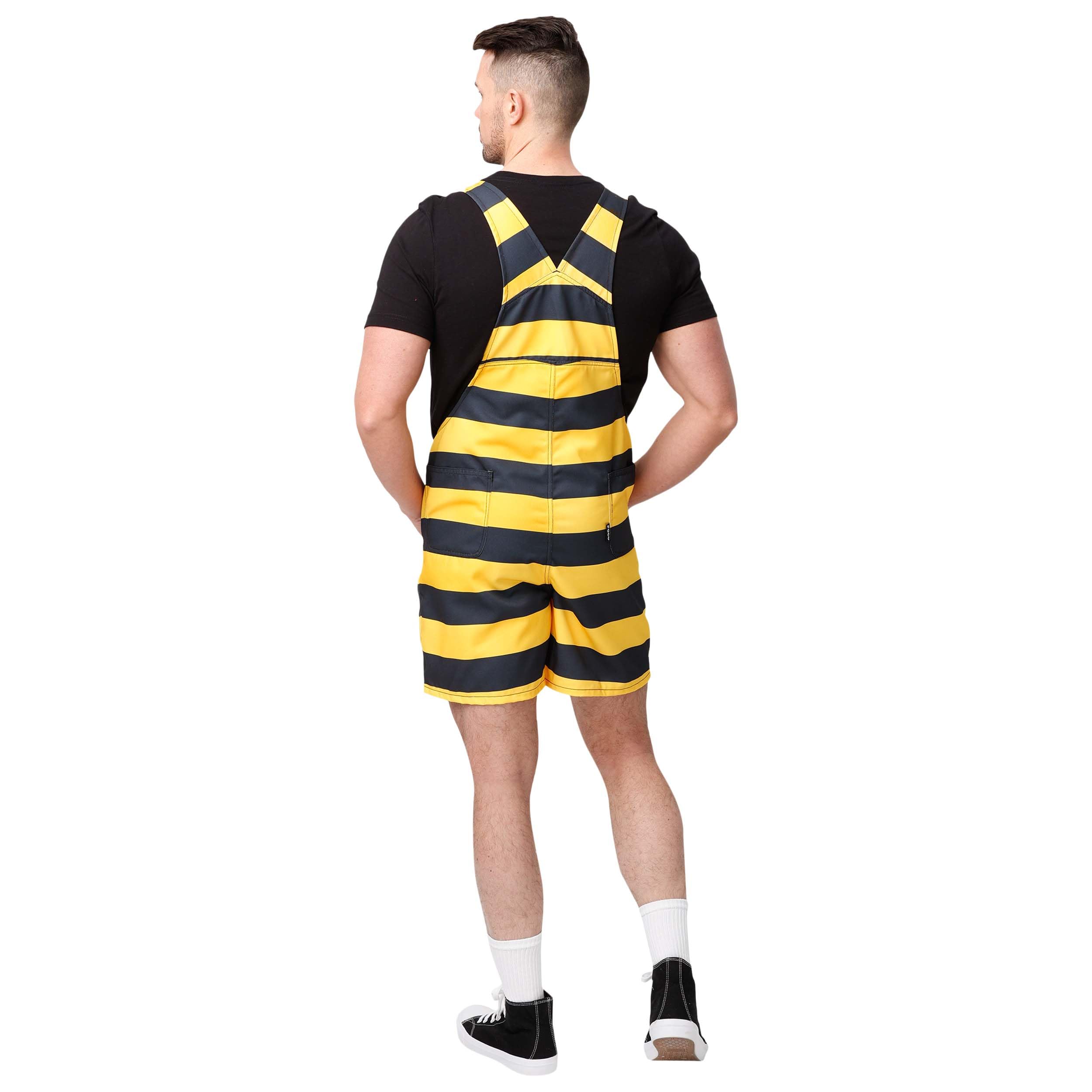FOCO Men's Standard NFL Bib Shortalls Summer Shorts Overalls, Team Color