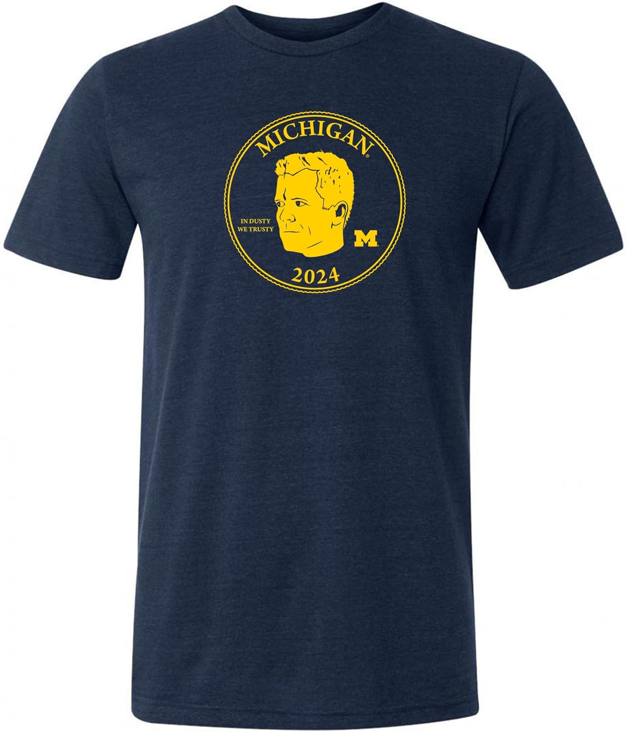 Michigan Wolverines in Dusty We Trusty Triblend T Shirt