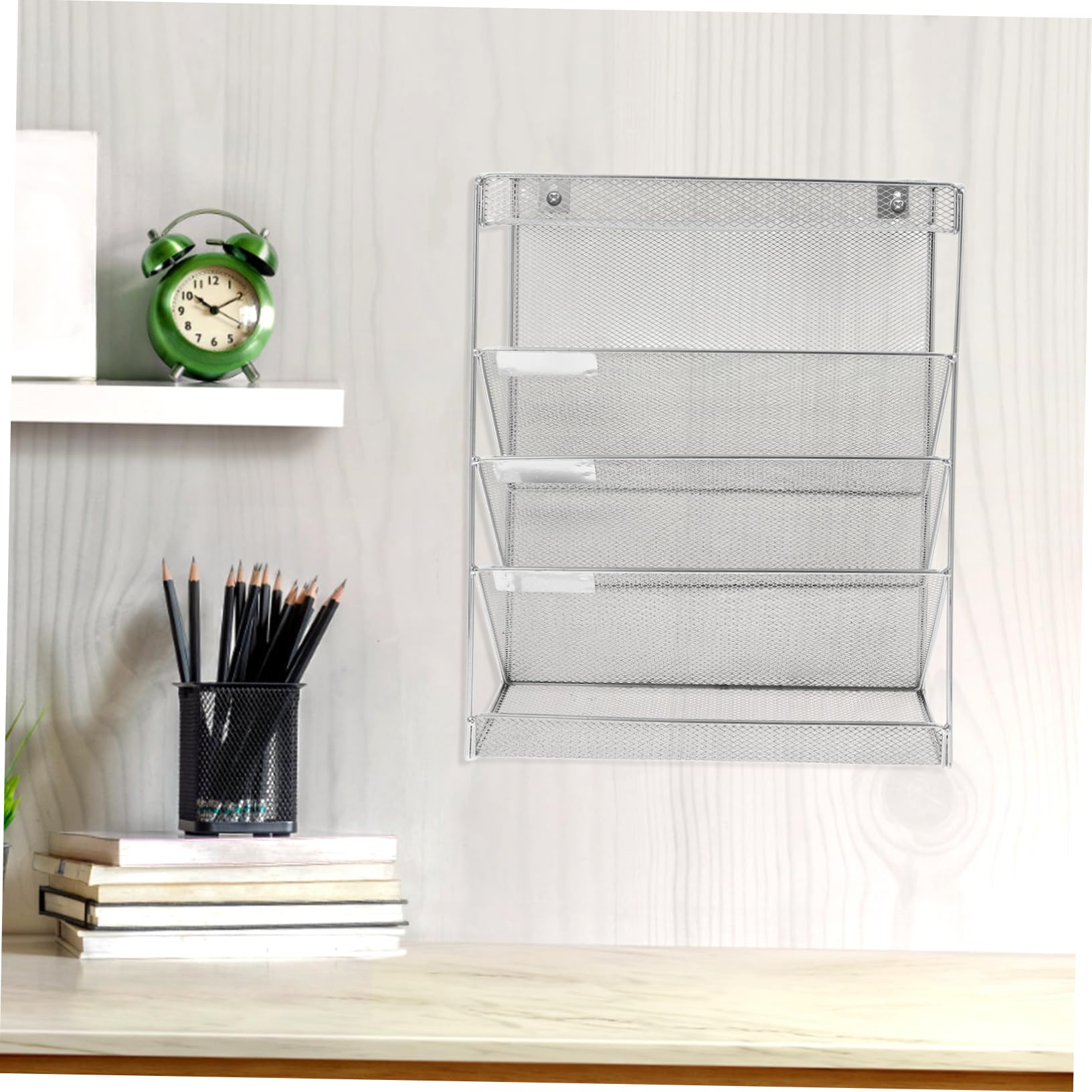 Wand Aktenorganizer 1 Satz aus Eisen, Wandmontiert, Mehrstufig