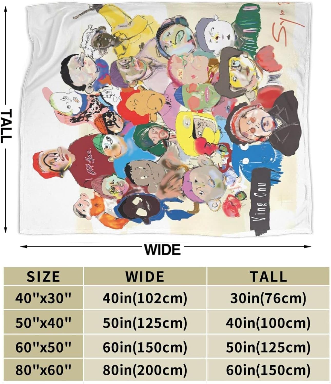 Amazon｜King Gnu キングヌー ブランケット blanket フランネル