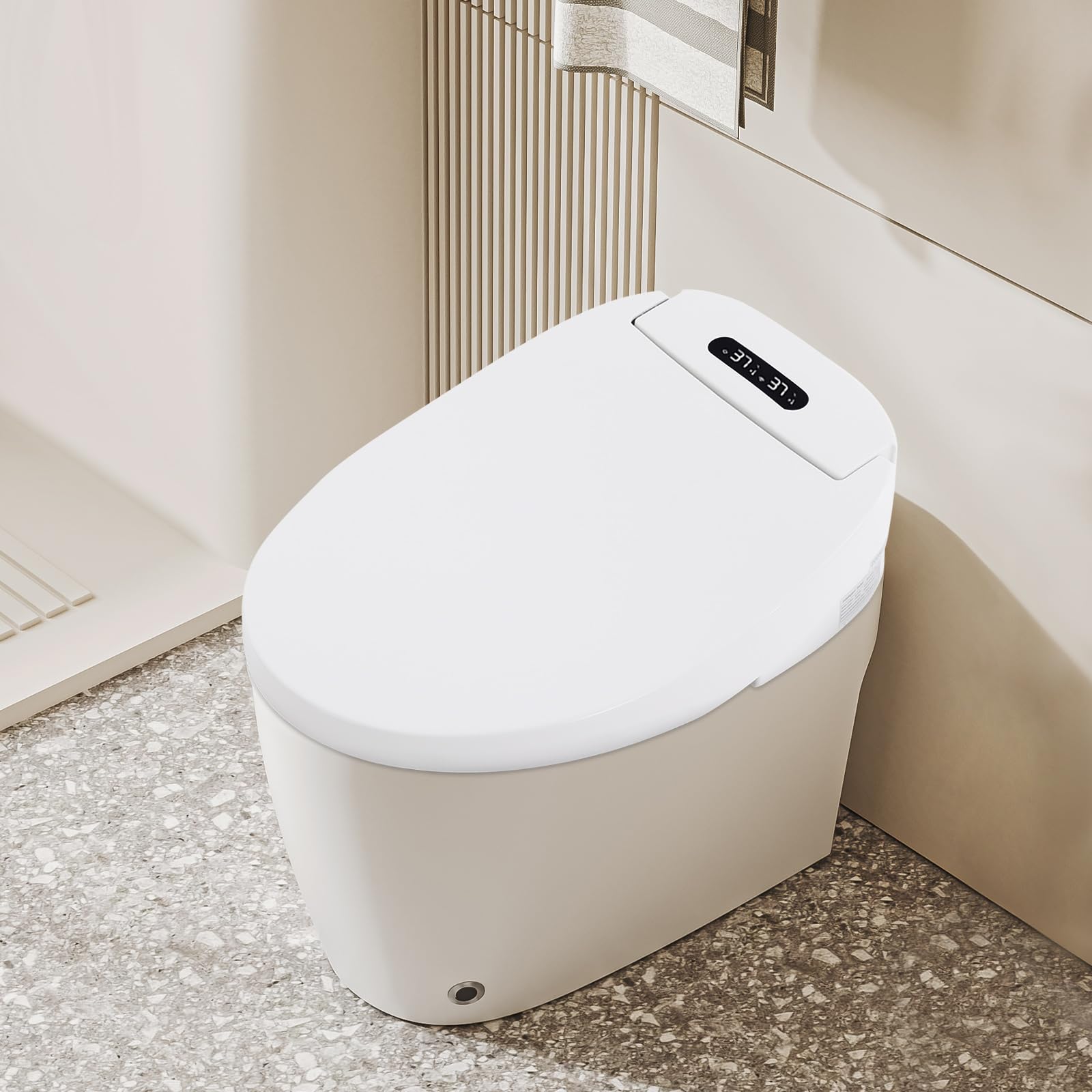 Sedile WC intelligente, Toilette giapponese con bidet, Sedile WC automatico riscaldabile con telecomando, Comfort ed eleganza