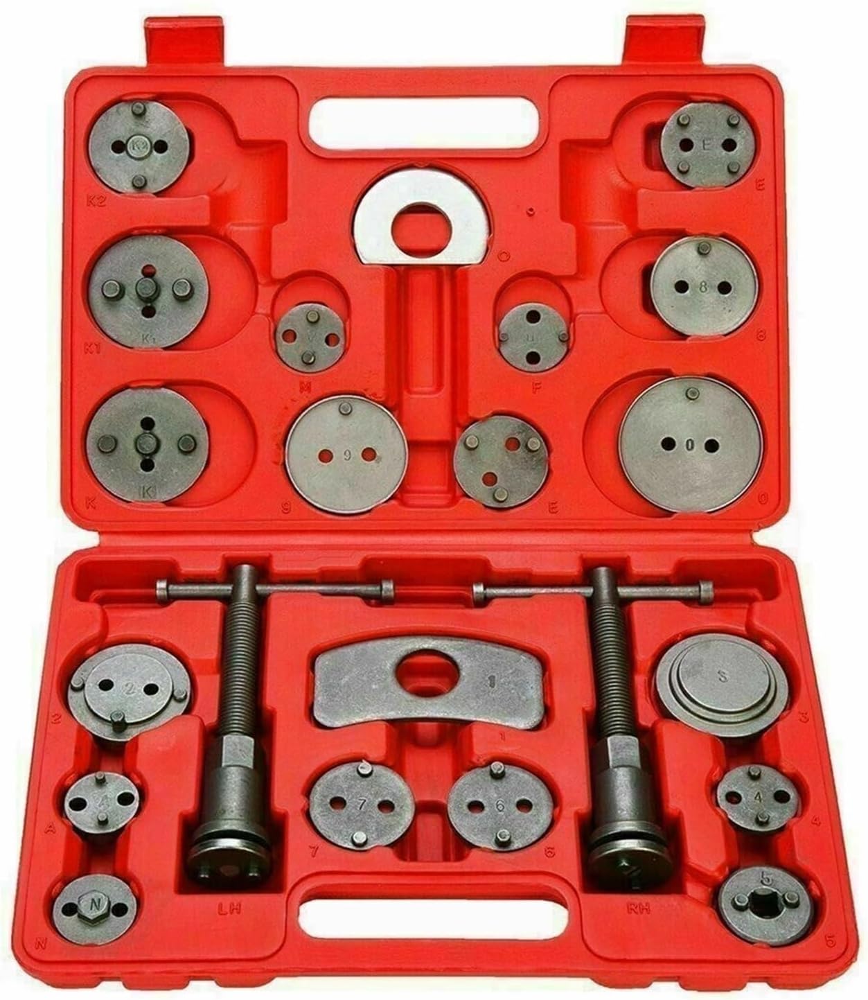 Car Brake Pad Tool 22PCS Brake Caliper Piston Tool Separator Replacement Piston Rewind Disassemble Repair Hand Tool Kits