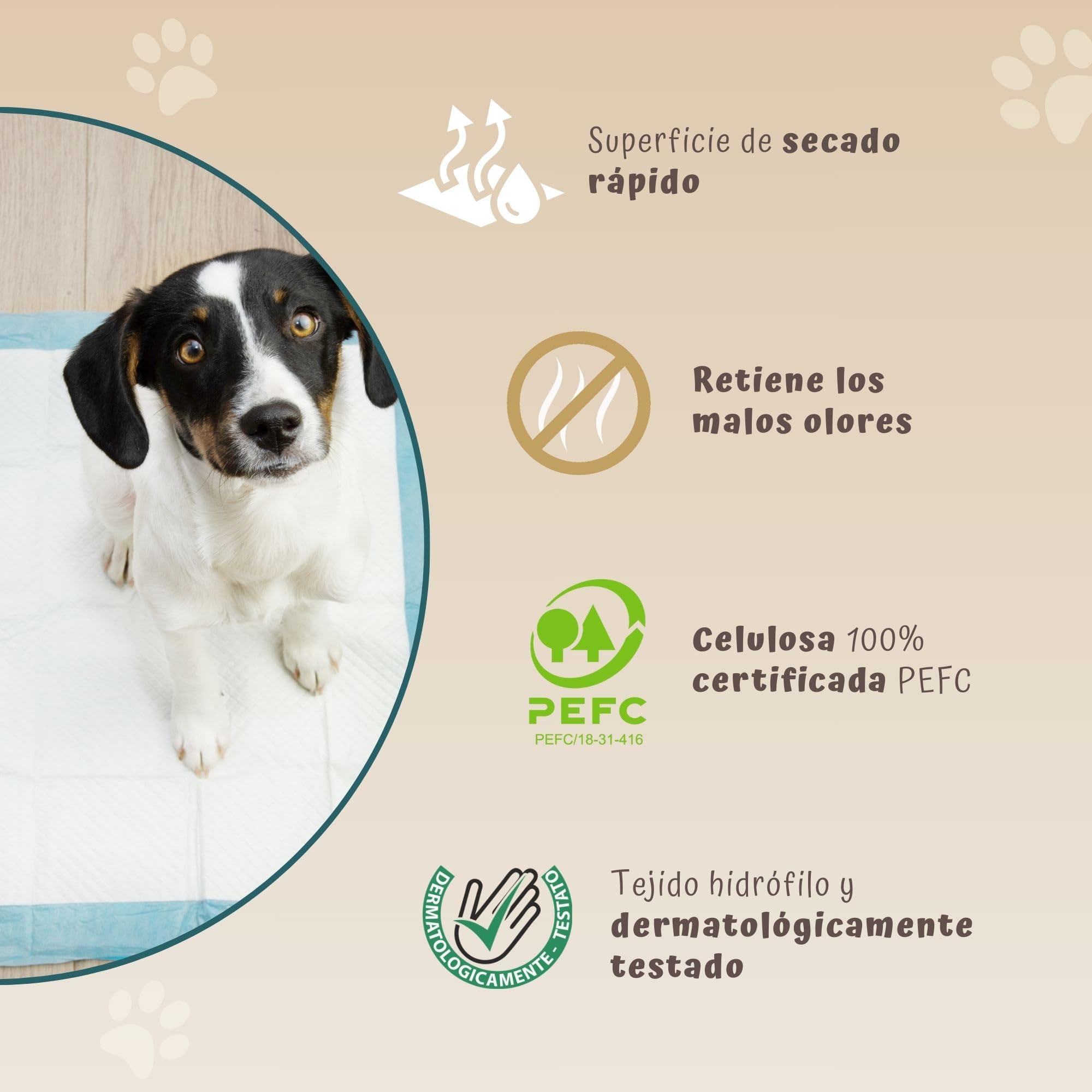 Beauty Case Pet - Alfombrillas higiénicas para Perros, 40 x 60 cm – 180 x Traversine para Perros y Gatos – Desechables, súper absorbentes, antiolores – Absorbencia 5/5
