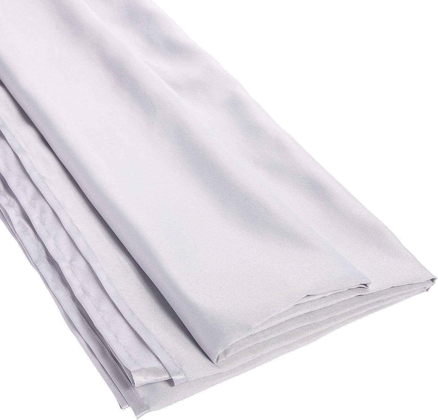 Silver Polyester Draping Fabric 25FT - Party Decor - 1 Piece