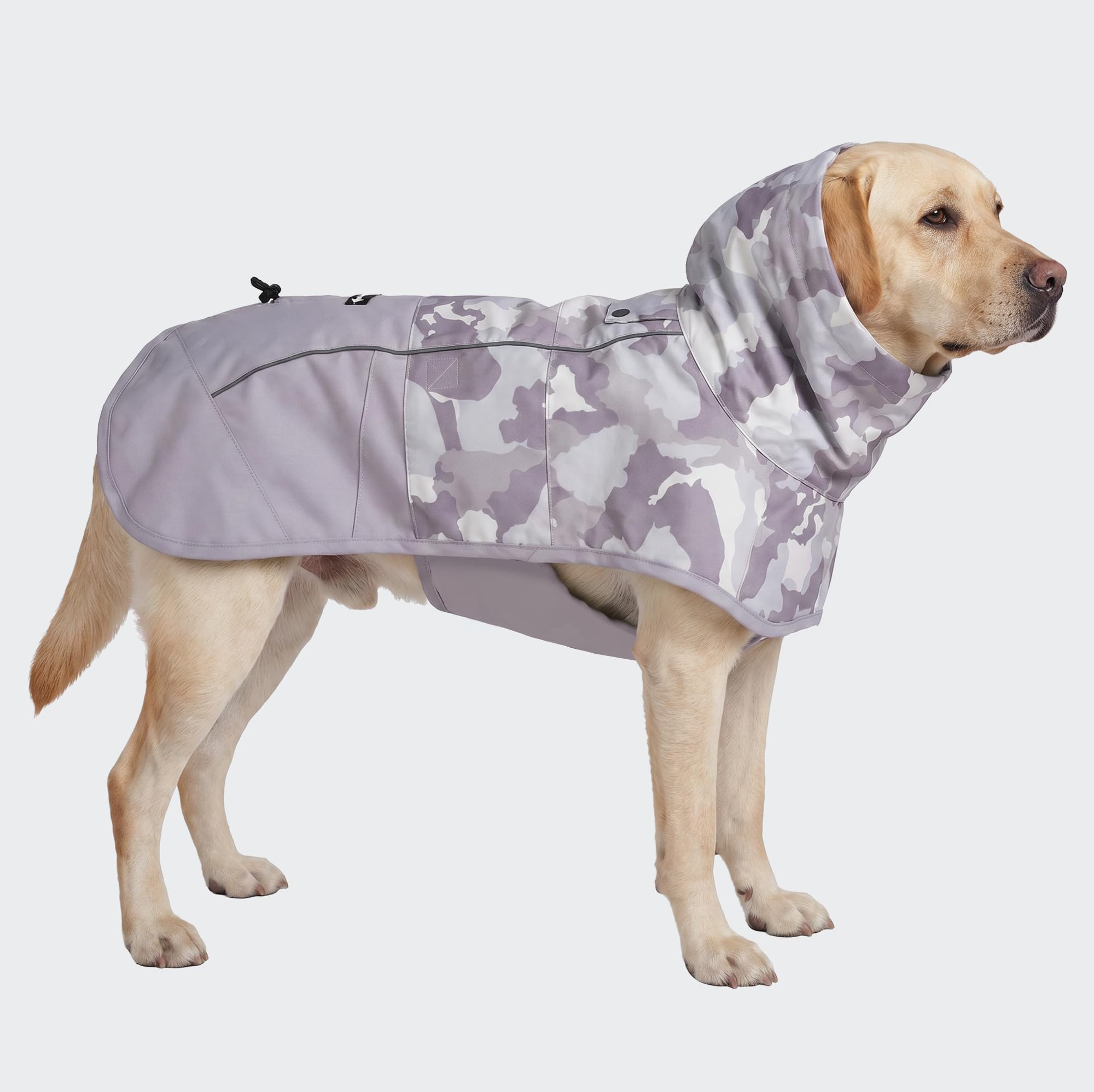Spark Paws Dog Raincoat - Waterproof Rain Jacket w/Hood, Full Coverage