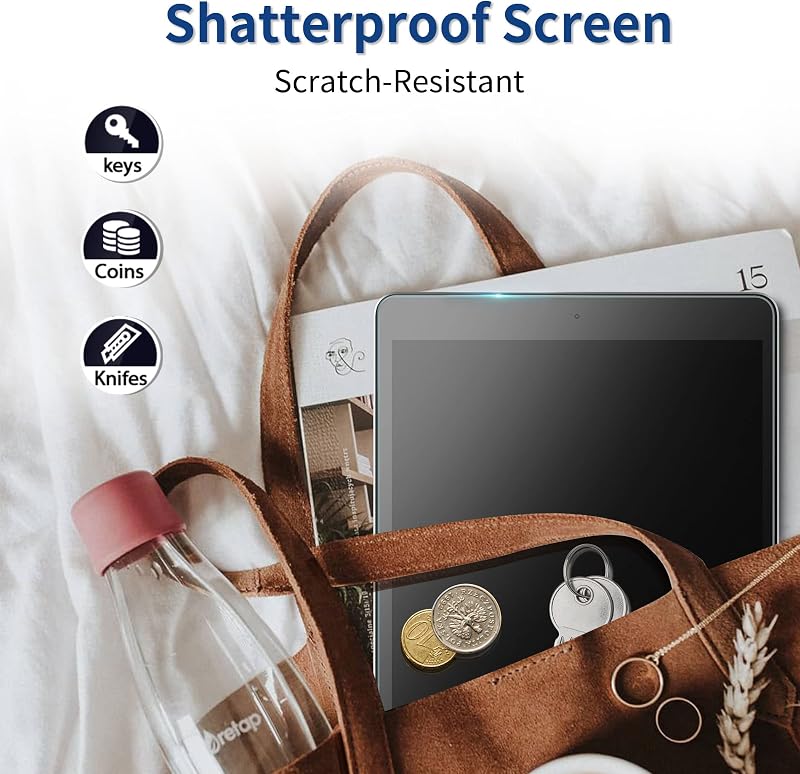 EasyAcc iPad 10.2" Billentyűzetes Tok QWERTZ Német Billentyűzettel, 7-9. Generáció