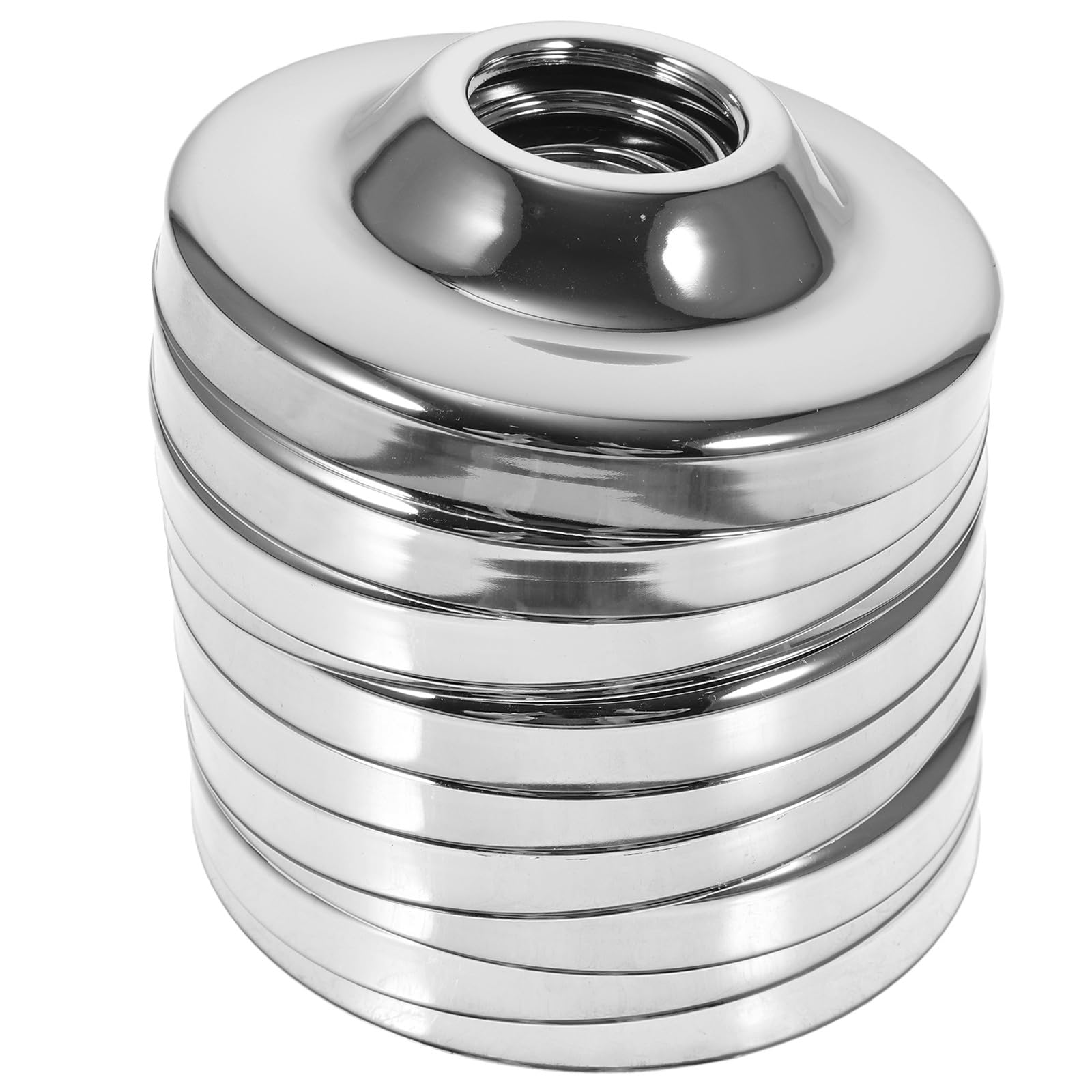 Bride de tuyauterie 80mm en inox pour masquer les trous muraux