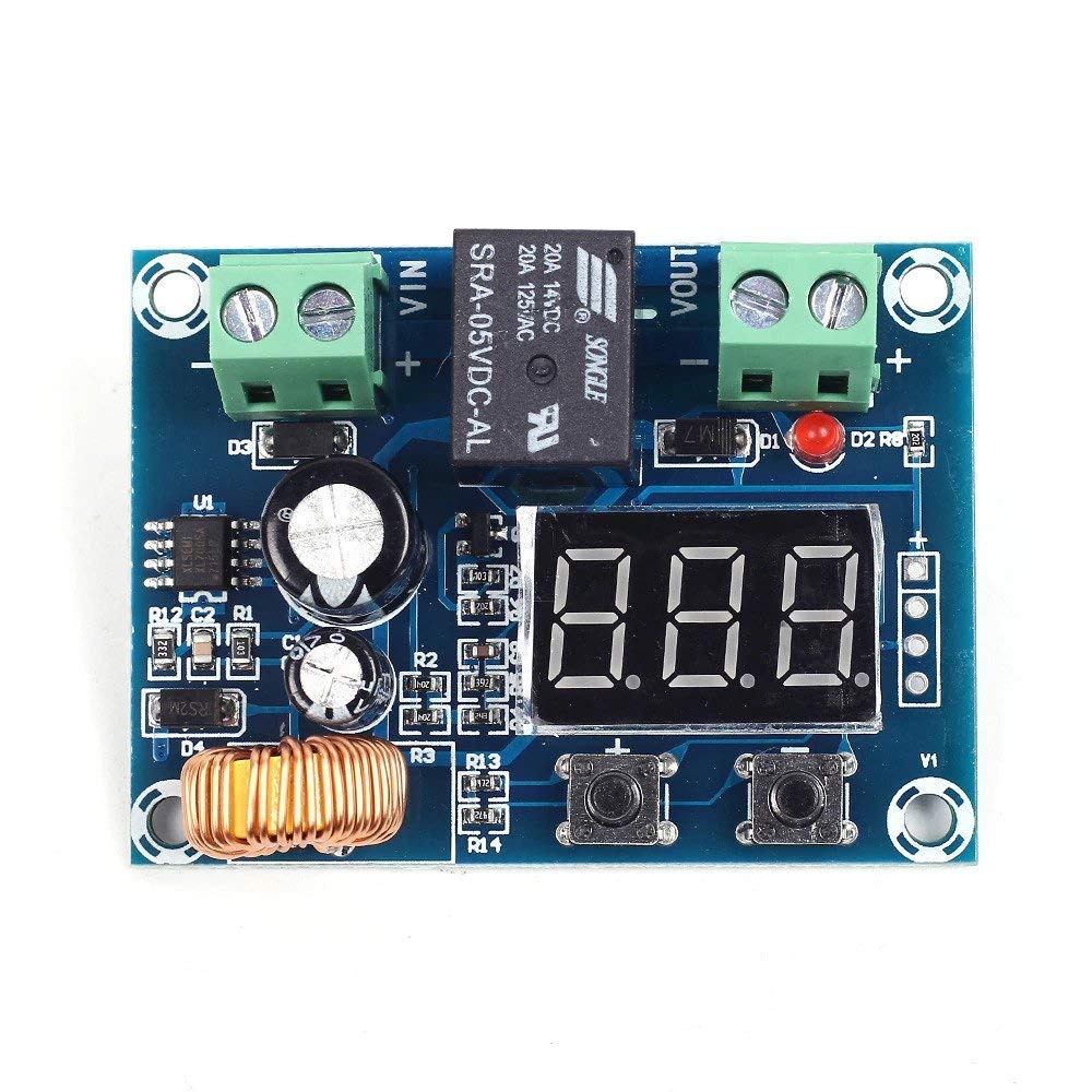 DHRUVPRO XH-M609 DC 12V-36V Glass Epoxy Charger with Over-Discharge/Under Voltage Battery Protection Precise Module Board (Multicolor)