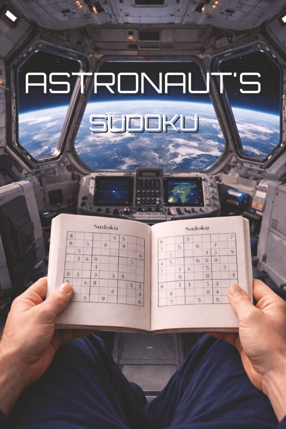 Astronaut's Sudoku: Puzzle Book for Adults, Spacecraft and Spacesuit Tool, Exploring Stars, Lightspeed Travel to Galaxies, Planets, Apollo & Artemis Cosmic Earth Moon Journey