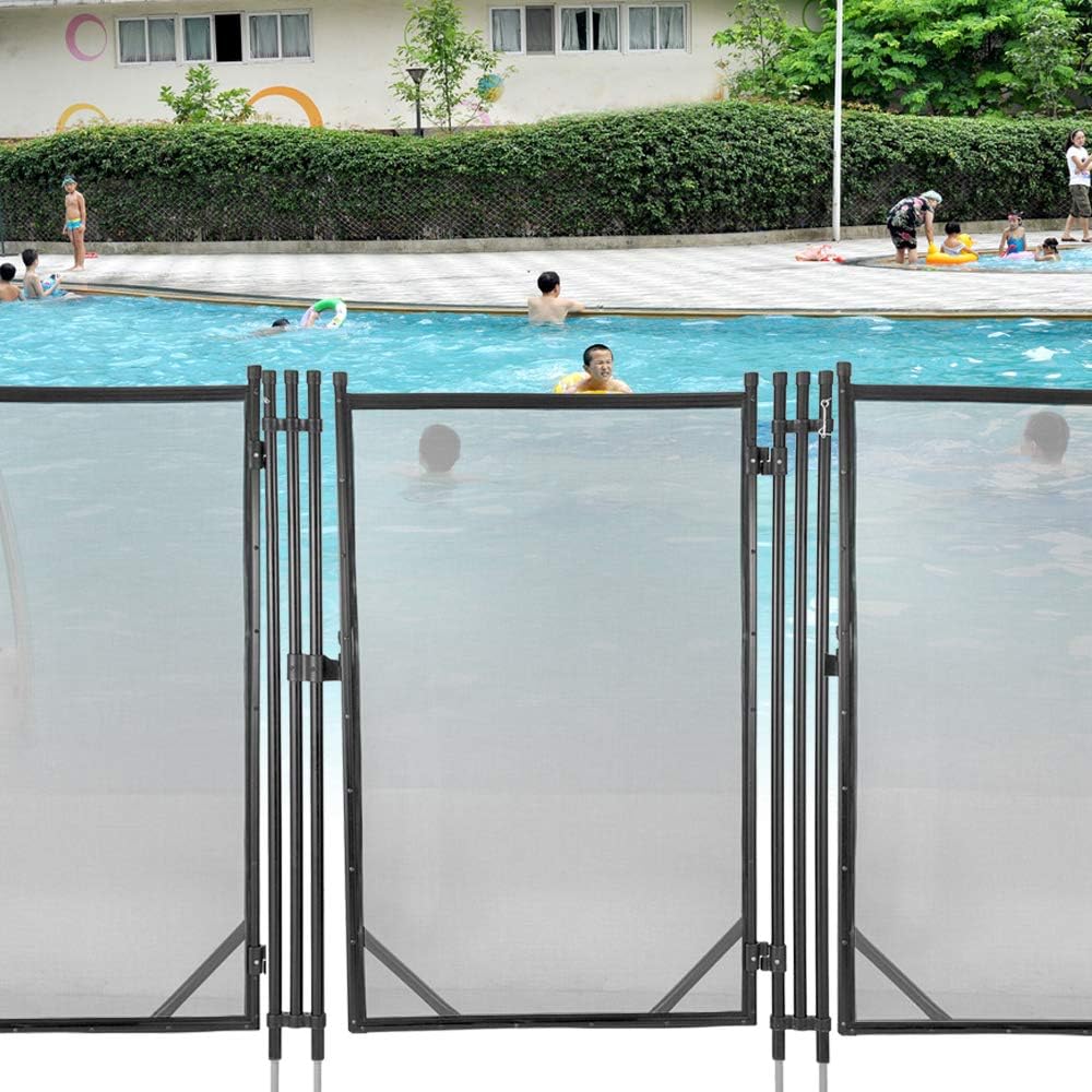 Buy Pool Fences Gate for Inground Swimming Pool Safety Fence 4x2.5Ft