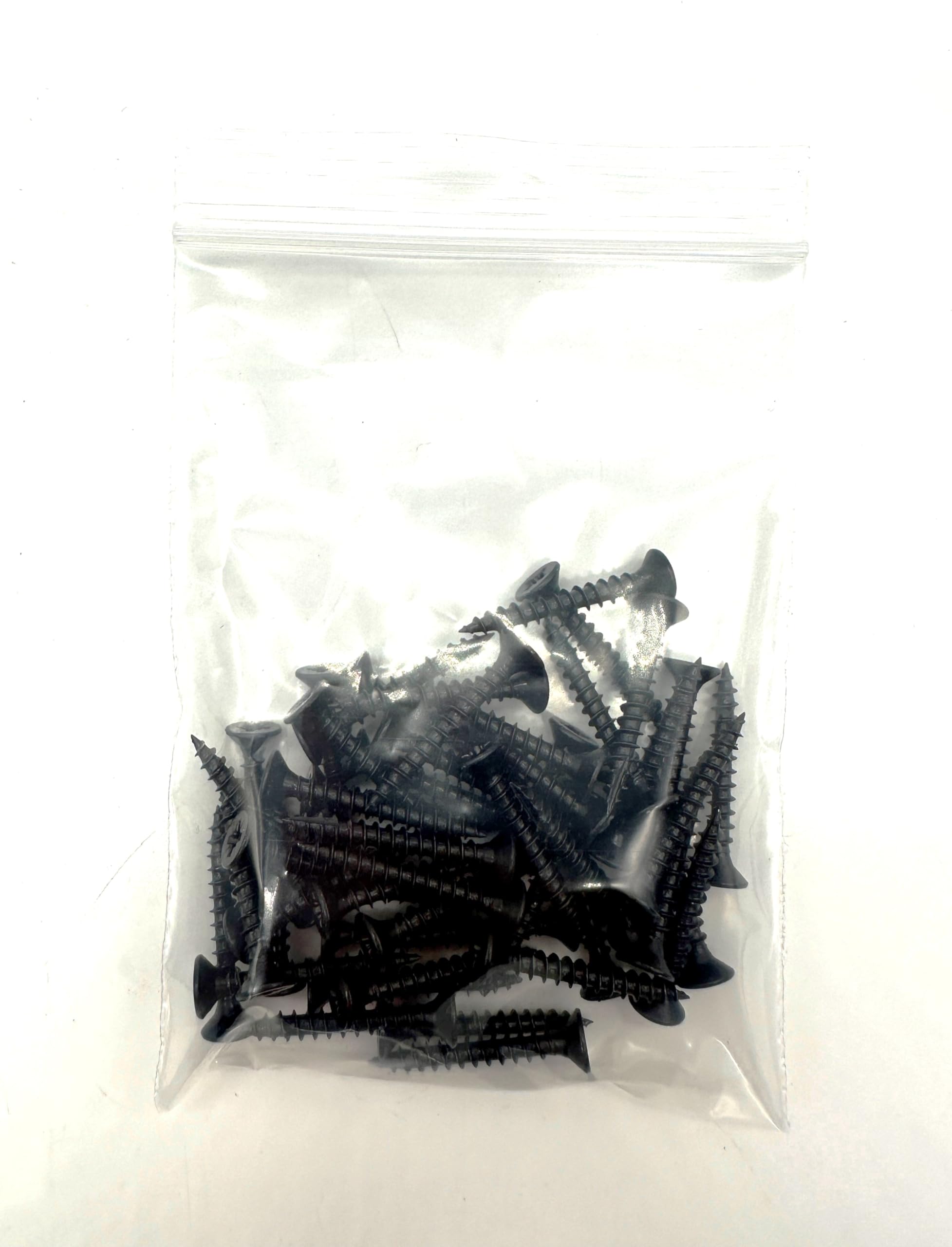 50 PCS Black Wood Screws (4mm x 30mm) Double Countersunk Multi Purpose Organic Woodscrews - Image 2