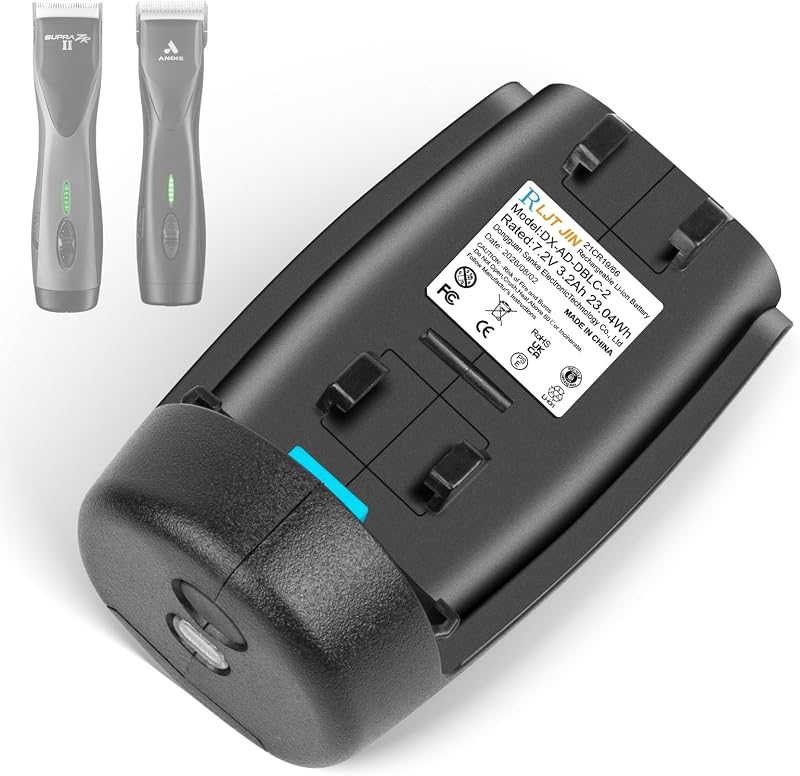 Bateria recarregável RLJT JIN DBLC-2 para Andis Supra ZR II e Pulse ZR II